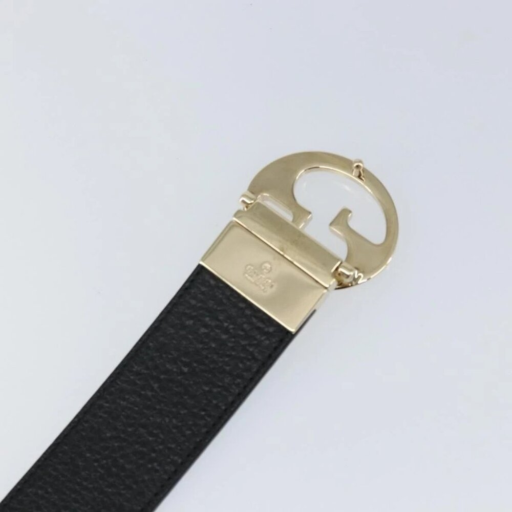 GUCCI Belt Leather Outlet Turquoise Blue Auth - Picture 7 of 11